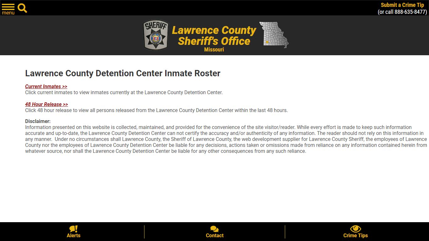 Roster Choose - Lawrence County Sheriff MO